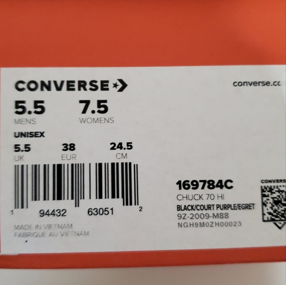 Converse chuck 70Hi Unisex Womens Sz 7.5 / 169784C - Picture 7 of 7